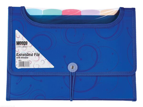 Revo Expanding File Meeco Expanding File With Window – 6 Division Blue – STANLEY'S SCHOOL ...