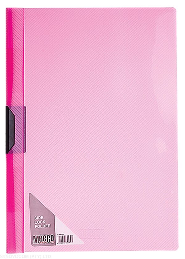 Meeco Side Lock Folder A4 Pink